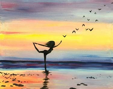 Sunset Zen - Paint Nite event in Boston, MA