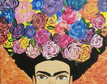 A Flores de Frida paint nite project by Yaymaker