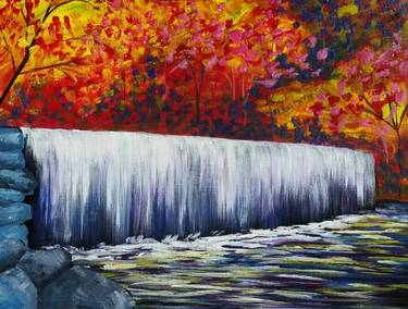 A Autumn Waterfall ii paint nite project by Yaymaker