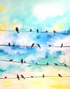 A Bird Talk paint nite project by Yaymaker