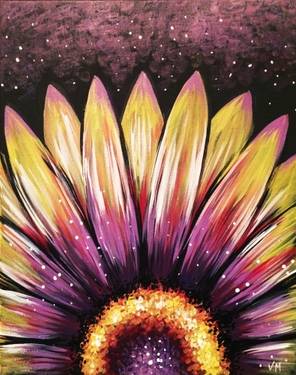 A Wild Night Flower paint nite project by Yaymaker