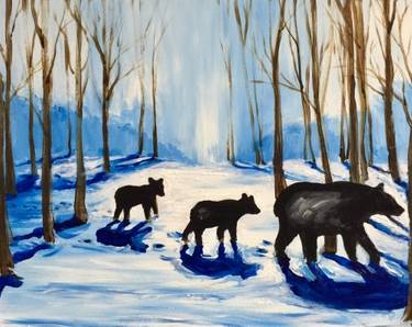 A Its Beary Cold paint nite project by Yaymaker