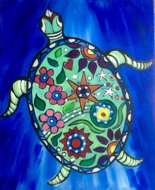 Turtle II - Paint and sip event at El Torito in Woodland Hills in Woodland Hills, CA - PaintNite.com