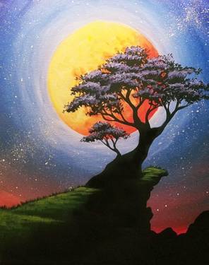 A Bonzai Moon paint nite project by Yaymaker