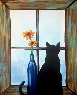 A Barnyard Cat paint nite project by Yaymaker