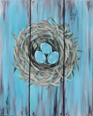 A Spring Nest paint nite project by Yaymaker