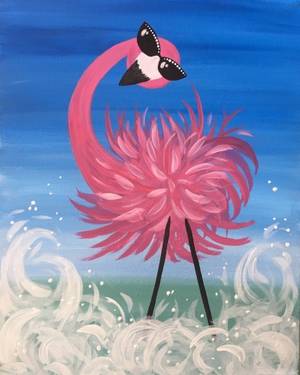 A Single Glamingo paint nite project by Yaymaker