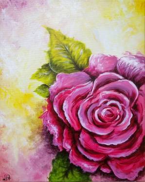 A Abstract Rose paint nite project by Yaymaker