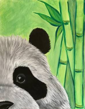 Zen There was a Panda - Paint and sip event at Cap's Oak Street Bar & Grill in Brentwood, CA - PaintNite.com