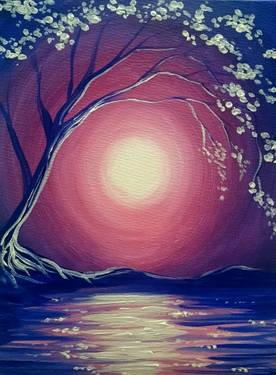 A Blushing Moonlight paint nite project by Yaymaker