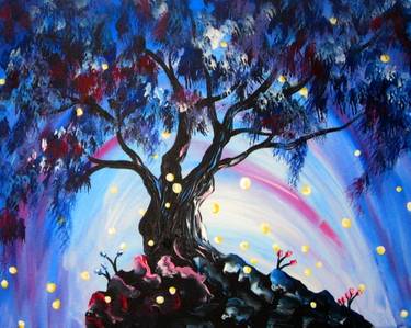 Dream Fireflies - Paint and sip event at Old Spaghetti Factory  in Duarte, CA - PaintNite.com