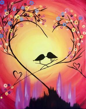 Falling in Love....Again - Paint and sip event at Boston Pizza Courtneypark Mississauga  in Mississauga, ON - PaintNite.com