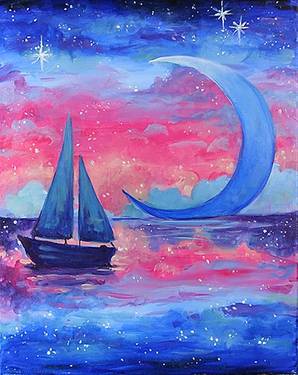 Sailing in a Dream - Paint and sip event at The Flats Regina in Regina, SK - PaintNite.com