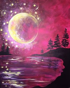 Fall Harvest Moon - Paint and sip event at THE OLD SPAGHETTI FACTORY - ROSEVILLE in Roseville, CA - PaintNite.com