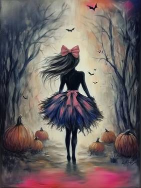 Girl in the Fall - Paint and sip event at Rudy's Diner-Harrington in Harrington, DE - PaintNite.com