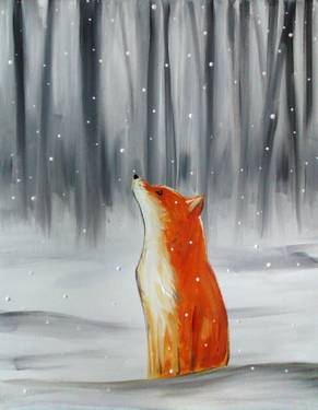 Winter Fox - Paint Nite event in SACRAMENTO, CA