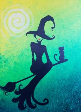 A One Sexy Witch paint nite project by Yaymaker