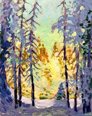 Lawren Harris - Winter Wonderland - Paint Nite event in sa, CA