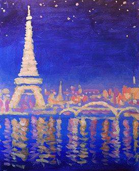 A Paris Lights paint nite project by Yaymaker