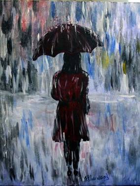 A A Walk In The Rain paint nite project by Yaymaker