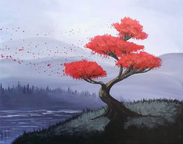 A Float Away paint nite project by Yaymaker