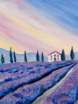Lucky Lavender - Paint Nite event in Brampton, ON