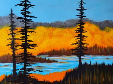 Glowing Autumn by the River - Paint and sip event at Moose McGuire's - Orleans in Orleans, ON - PaintNite.com
