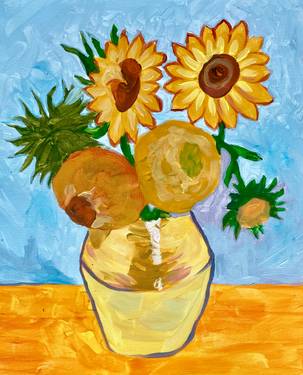 Van Gogh’s Sunflowers - Paint Nite event in Fruit Cove, FL