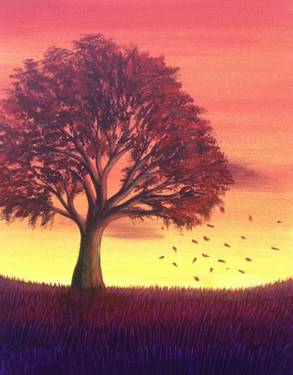 A Indian Summer Breeze paint nite project by Yaymaker