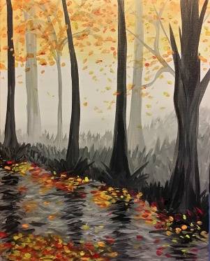 Autumn Haze with Rose Paints