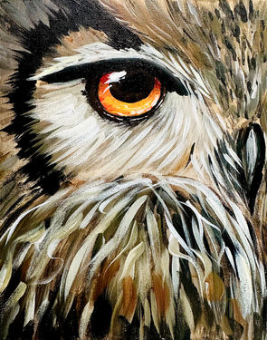 Autumn Owl Gaze  - Paint Nite event in Calgary, AB