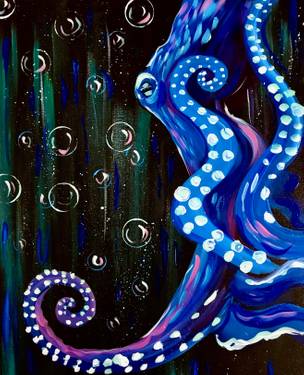 Mystic Octopus - Paint Nite event in Purcellville, VA