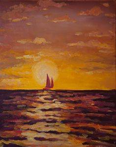 A Sailboat 2 paint nite project by Yaymaker