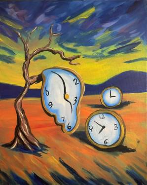 No time to Dali - Paint Nite event in Regina, SK