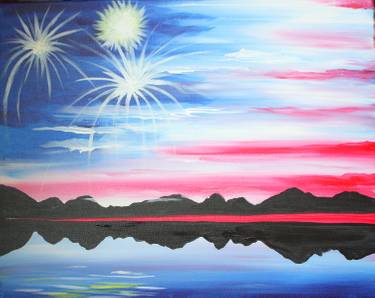 A American Sky paint nite project by Yaymaker