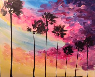 A Sunset Boulevard paint nite project by Yaymaker