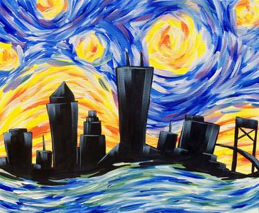 A Starry River City paint nite project by Yaymaker