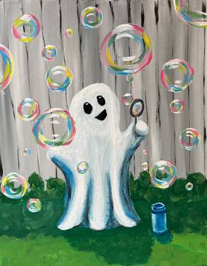Boo Boo Bubbles - Paint and sip event at Mr Mike's Steak House Regina South in Regina, SK - PaintNite.com
