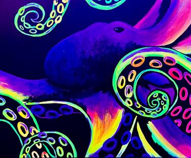 A Blacklight Octopus  experience project by Yaymaker