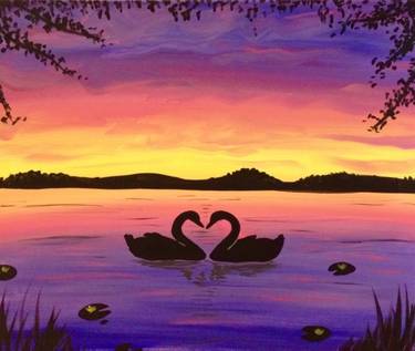 A Lake of Love II paint nite project by Yaymaker