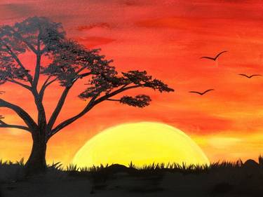 A African Sun paint nite project by Yaymaker