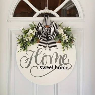 A Design a Welcome Door Sign CHOOSE YOUR STENCIL AT EVENT experience project by Yaymaker