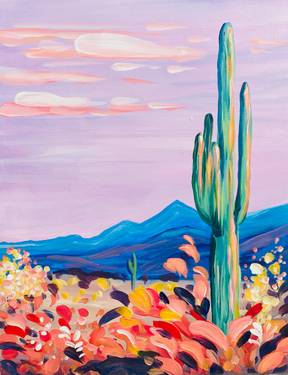 Desert Delight - Paint and sip event at Boston Pizza West Springs in Calgary, AB - PaintNite.com