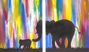 A Elephant Baby Partner Painting experience project by Yaymaker