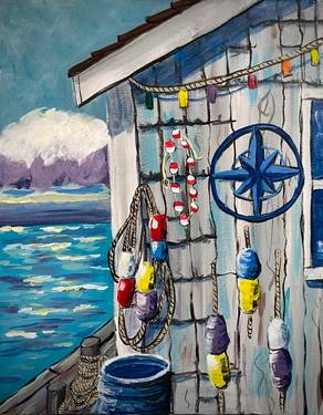 Hanging with the Buoys - Paint and sip event at The Tap - Regina in Regina, SK - PaintNite.com