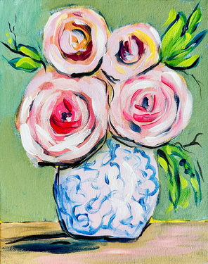 Fresh Floral Bouquet - Paint Nite event in Regina, SK
