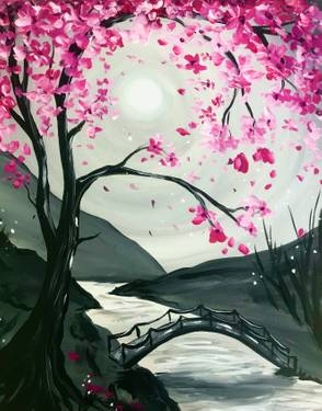 A Moonlit Cherry Blossom Bridge experience project by Yaymaker