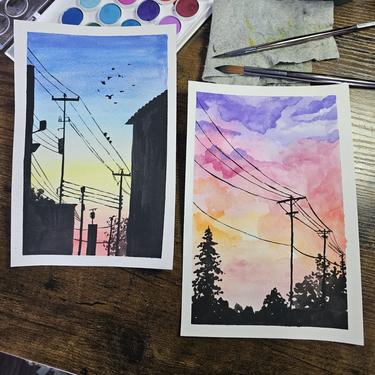 A WATERCOLOUR SKY LINES experience project by Yaymaker