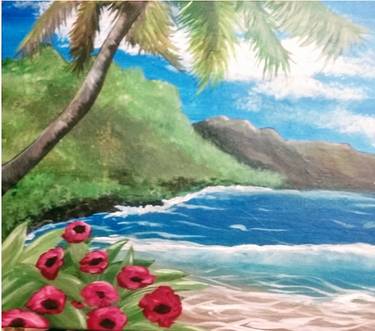 Hawaiian Beach - Paint Nite event in Duarte, CA