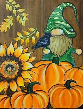 Gnome in the Pumpkin Patch - Paint and sip event at Casa Mexico (Kanata) in Kanata, ON - PaintNite.com